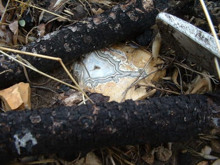 teepee canyon agate as it was found - south dakota, black hills, agate, teepee canyon