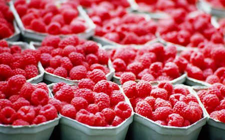 Raspberries - raspberry, abstract, fruits, photography, delicious, raspberries, fruit