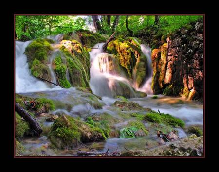 Waterfall Plitvice Croatia - national park, waterfall, beautiful, art photo, plitvice