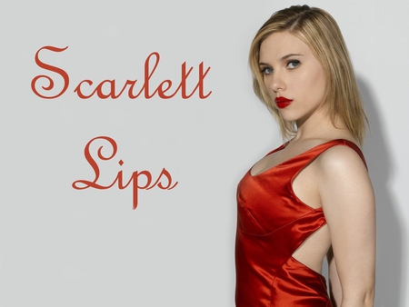 Scarlett Lips - scarlett, actress, lips, red, johansson