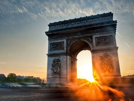 Arc de Triomphe - nature, amazing, landscape, france, beautiful, architecture, sunset