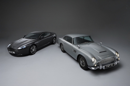 Old and new DB5, James Bond - fast car, 007, james bond, aston martin