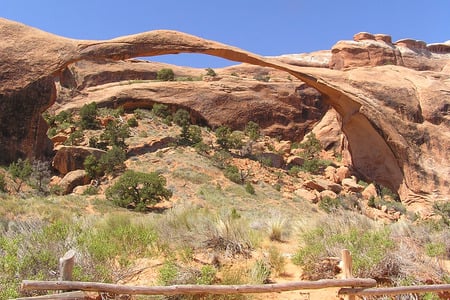 Landscape Arch. - utah, western, sculpture, arch