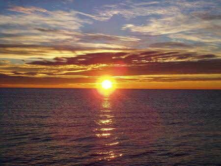 Sunset - sky, nature, water, sunset