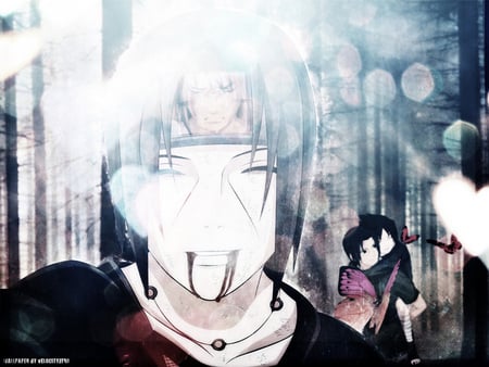 Itachi Smile - sasuke, anime, boys, itachi