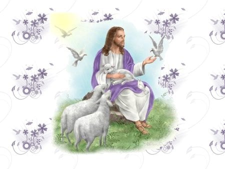 Jesus Christ and his sheeps