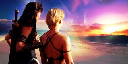 Xena and Gabrielle - tv, series, fantasy, entertainment