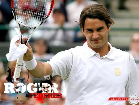 Roger Federer - nice, handsome, male, the best, pretty hair, tennis player