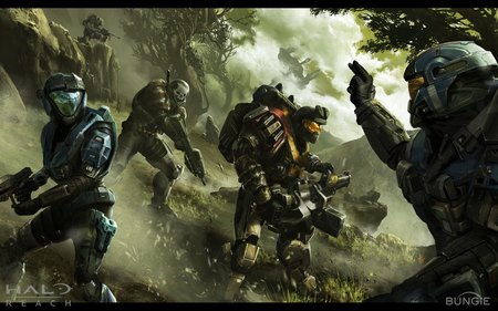 Reach Forest - spartans, bungie, reach, halo