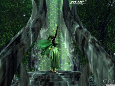 green fairy - green, fairy, cg, 3d