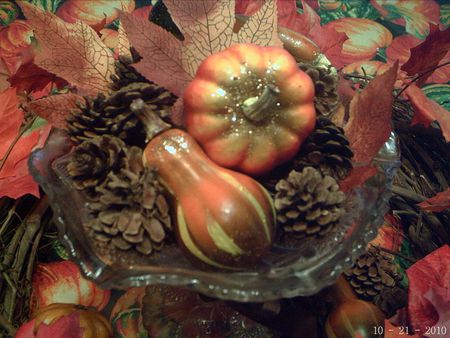 Halloween Table Art - tabletop, thanksgiving, halloween, pumpkin