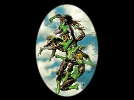 Green Lantern Corps - comic, green, lantern, fantasy