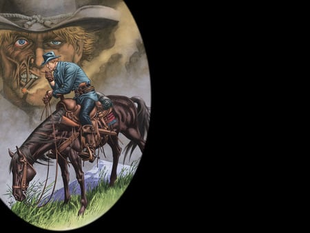 Jonah Hex - horse, fantasy, hex, comic, jonah