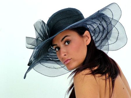 BEAUTY IN HAT - woman, hat, model, beautiful