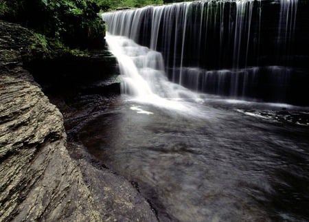 waterfalls - nice, waterfalls, flowing water, nature