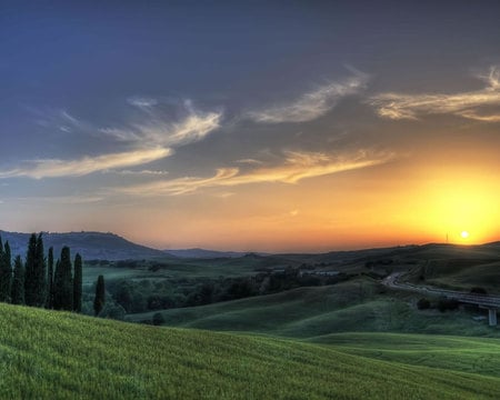 fields - nature, fields, grass, morning, cool