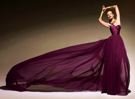 DRESS TO DIE FOR.. - elegant, purple, model, sheer, dress