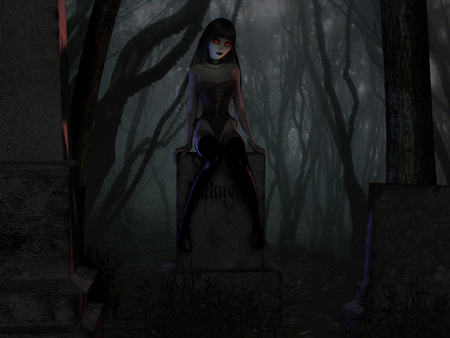 Gothic - woman, gothic, fantasy, 3d