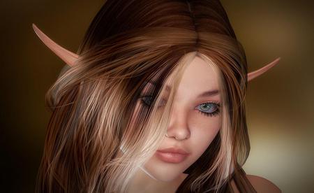 Elf - elf, fantay, 3d, beautiful