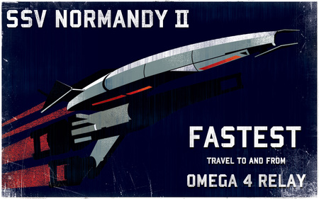 Retro game poster - Mass Effect 2