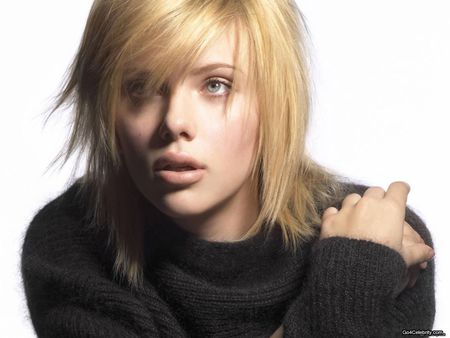 Scarlett Johansson - actress, blond hair, nice eyes, female, lips, pretty girl, look