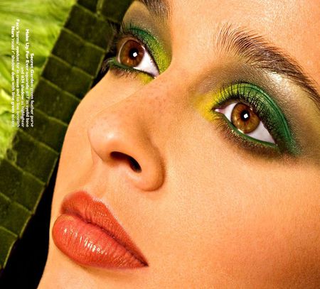 PRETTY FACE - woman, face, lips, eyes, green, colors