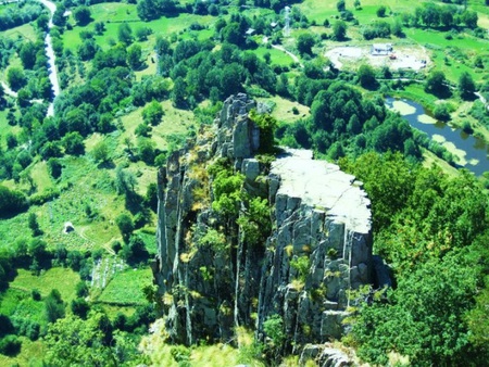 Upper - trees, high, green, photography, mountain, rocks, bulgaria