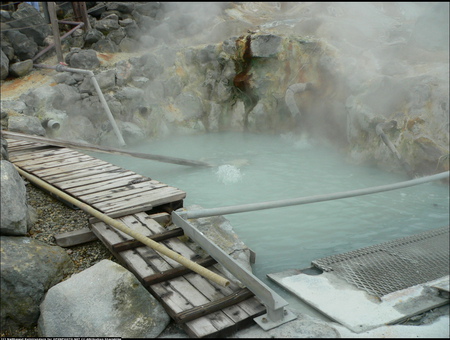 Natural jacuzzi - abstract, places, hot, jacuzzi, water, steam, rocks