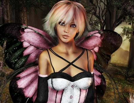 Fairy - fairy, 3d, fantasy, beautiful