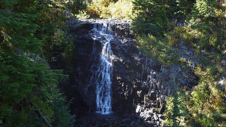 Cascade Mountain Falls - autumn, fall, trees, water, stream, waterfall, washington