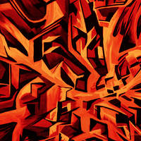 orange an black abstract