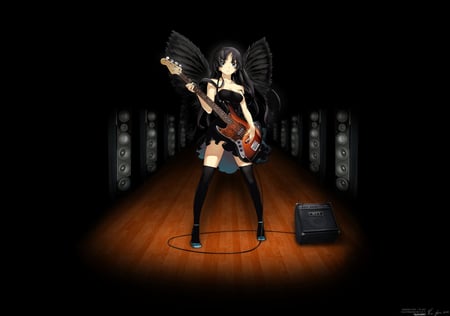 k on - sexy, guitar, anime, bosinas, fanart