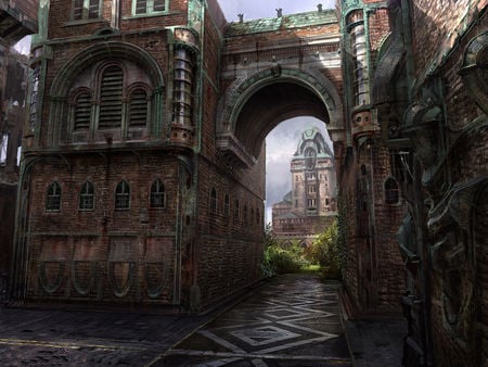 Arch way - epic games, passage, artwork, arch, gears of war, building