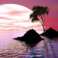 PINK SUNSET ISLAND