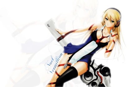 Anime - white, music, girl