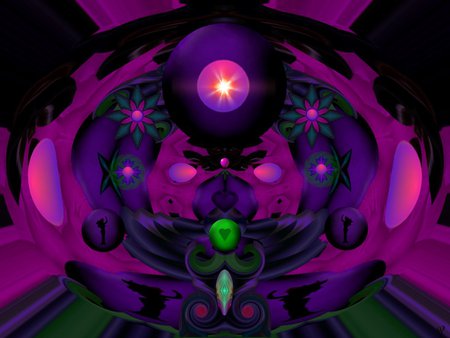 Purple Energy - eye candy, collage, 3d, fractal, abstract