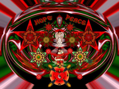 A Christmas Wish - eye candy, collage, 3d, fractal, abstract