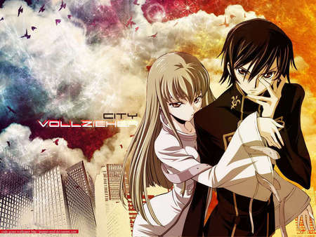 Lelouch and CC - anime, love, girl, boy