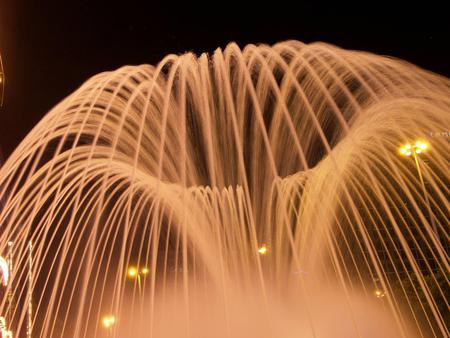 Fountain - abstract, fountain, light, water