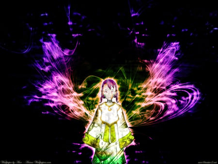 The beauty of Eureka - women, game, anime, girl, colors, black, illusuon, aura, art