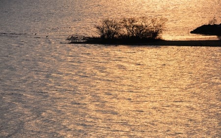 Sunset - water, ocean, sunset, asia