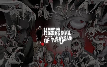 High School of The Dead - horror, high school of the dead, hotd, zombies