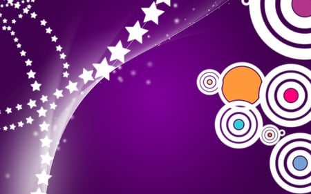 Starry Drama - star, drama, cinema, classic, circle, violet