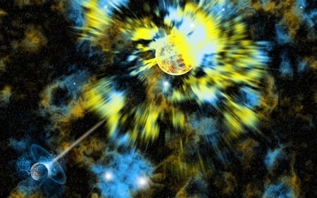 Nebulae Explosion - space, planets, star, explosion, big bang, sun, nebulae