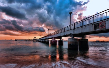 Gorgeous - nature, water, sky, sunset