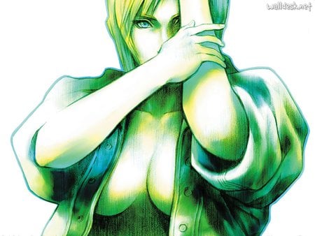 parasite eve in green - video, game, parasite, green, eve