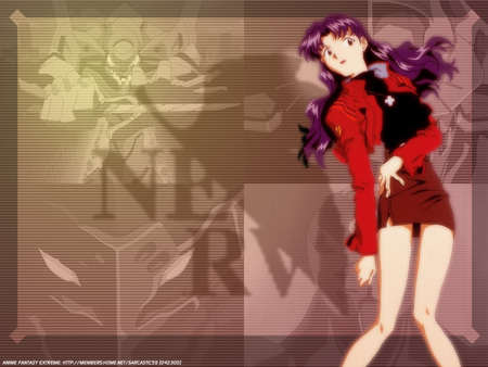 Untitled Wallpaper - evangelion, misato