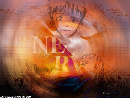 Untitled Wallpaper - shinji, nerv