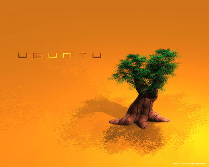 Lone Ubuntu Tree - tree, ubuntu, 3d