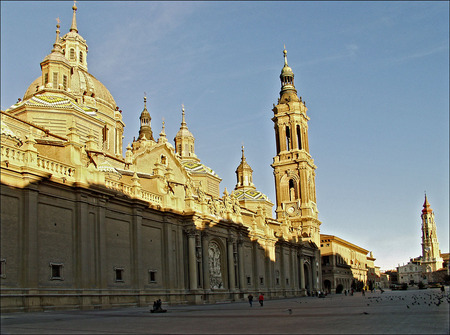 Basilica Cathedral-Spain - spain, virgin mary, arquitecture, zaragoza, el pilar, barroque, basilica, catholic, aragon, monuments, religious